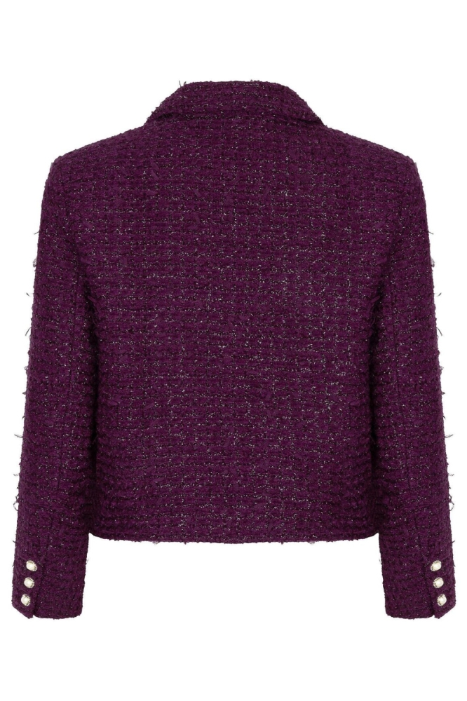 Ydence bordeaux dames blazer | Achteraanzicht