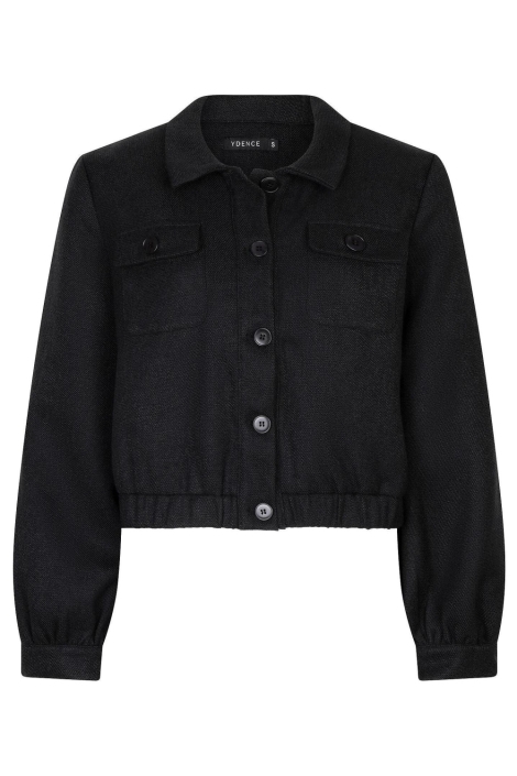 Ydence zwarte dames jas | Vooraanzicht