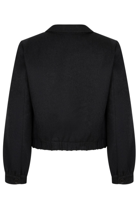 Ydence zwarte dames jas | Achteraanzicht