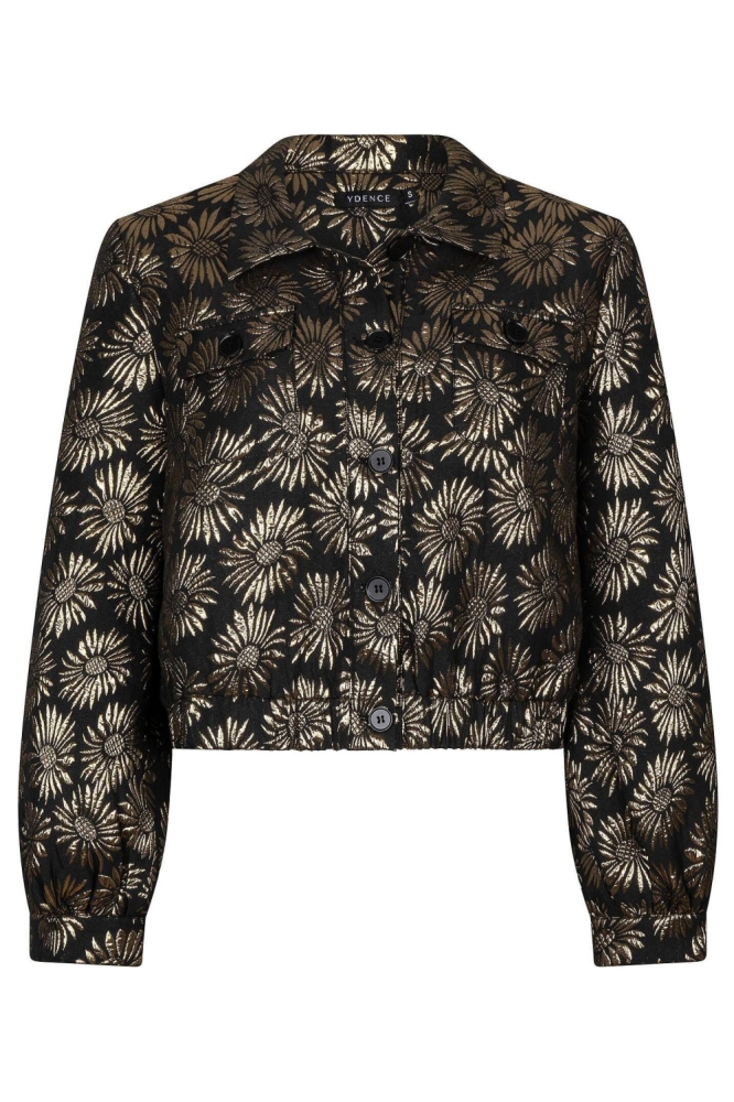 Ydence zwarte dames jas | Vooraanzicht