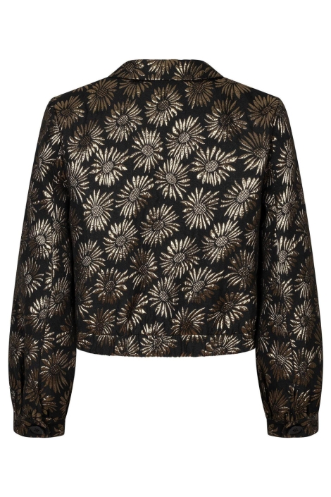 Ydence zwarte dames jas | Achteraanzicht