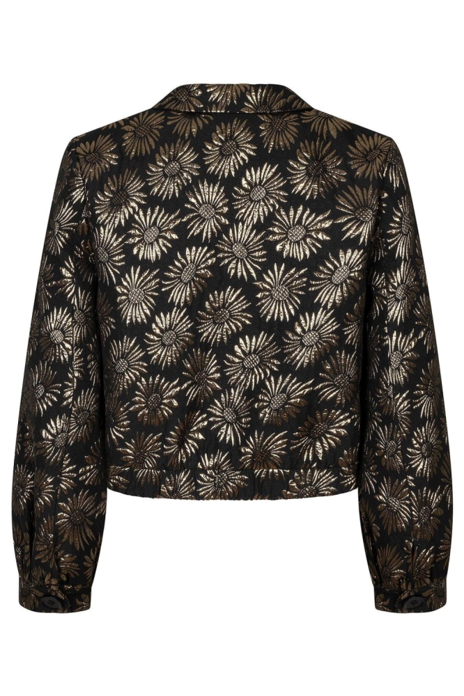 Ydence zwarte dames jas | Achteraanzicht