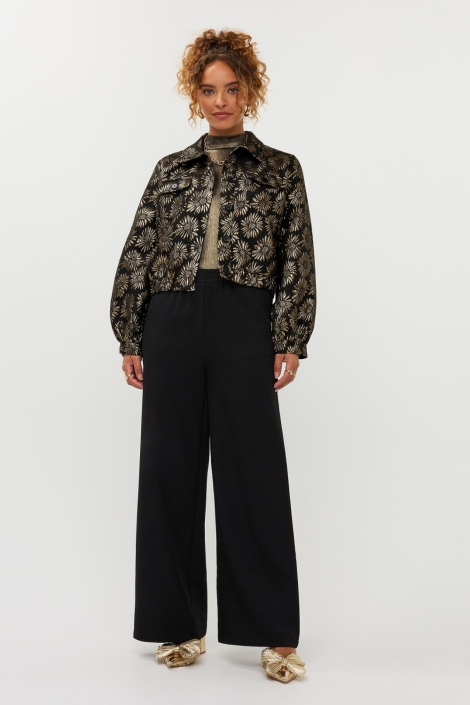 Ydence zwarte dames jas | Model