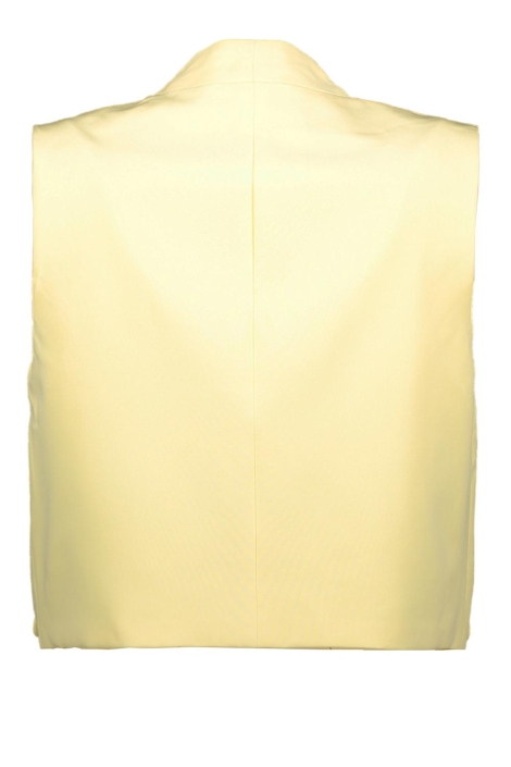 Pieces gele dames gilet | Achteraanzicht