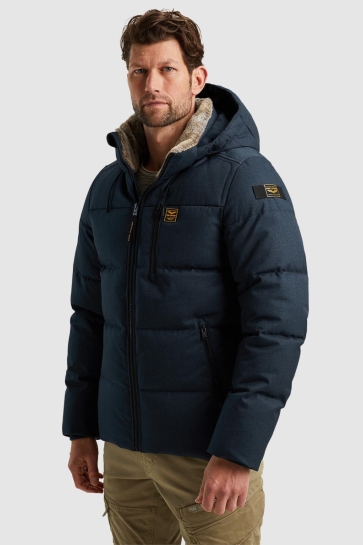 PME legend semi long jacket yetcraft melange Blauw