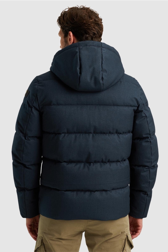 PME legend blauwe heren jas | Model achteraanzicht