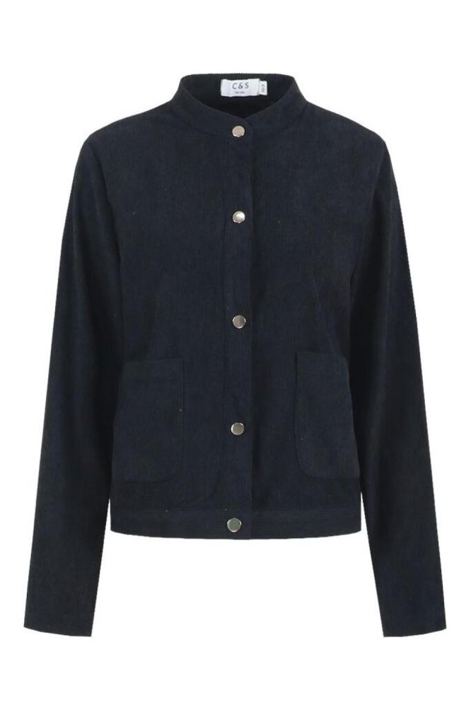 C&S The Label zwarte dames vest | Vooraanzicht