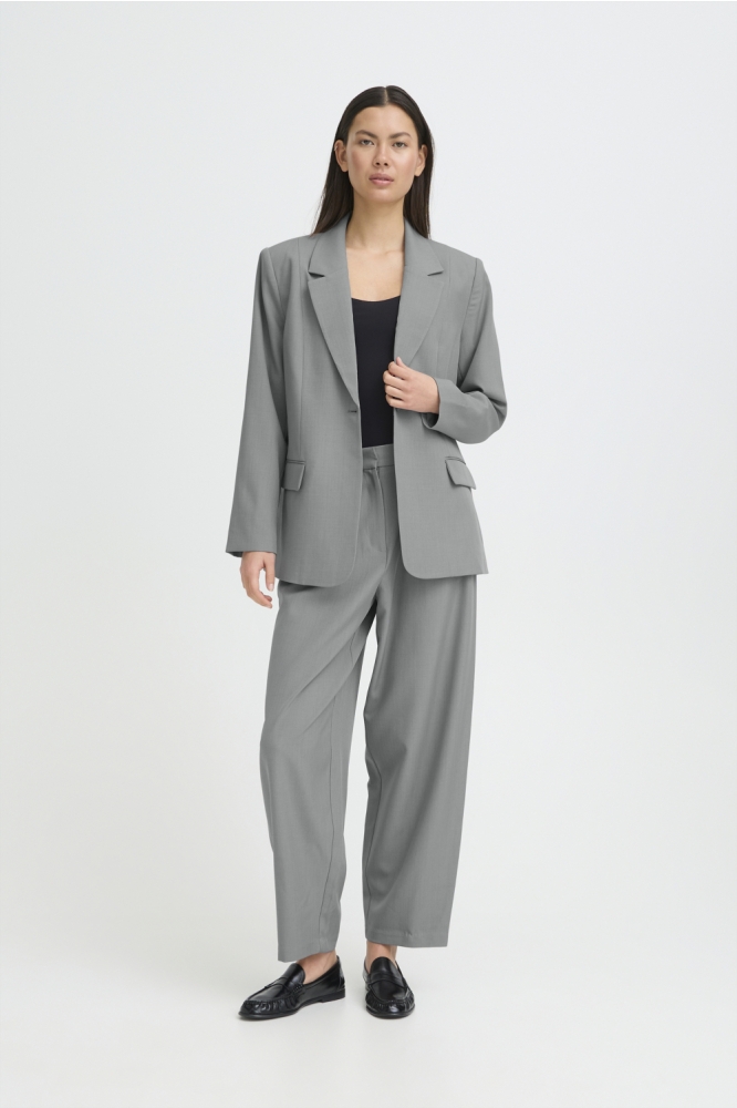 Ichi grijze dames blazer | Model