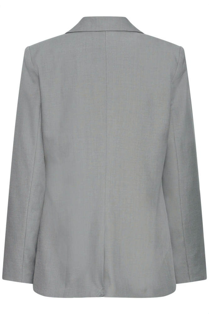 Ichi grijze dames blazer | Achteraanzicht