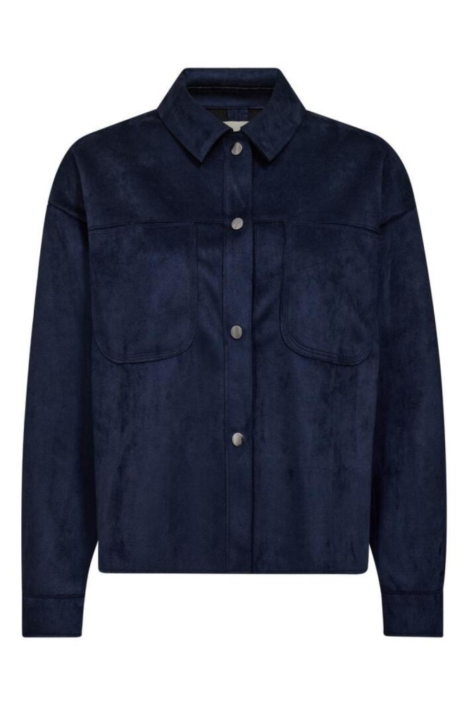 Freequent blauwe dames blazer | Vooraanzicht