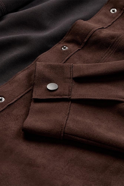 Freequent bruine dames blazer | Kleurstaal