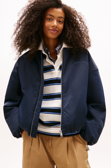 Tommy Jeans tjw varsity graphic bomber Blauw