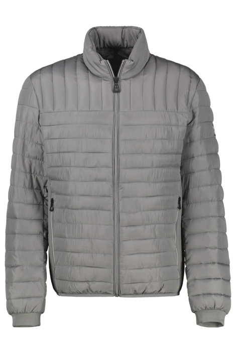 Lerros grijze heren jas | Model vooraanzicht