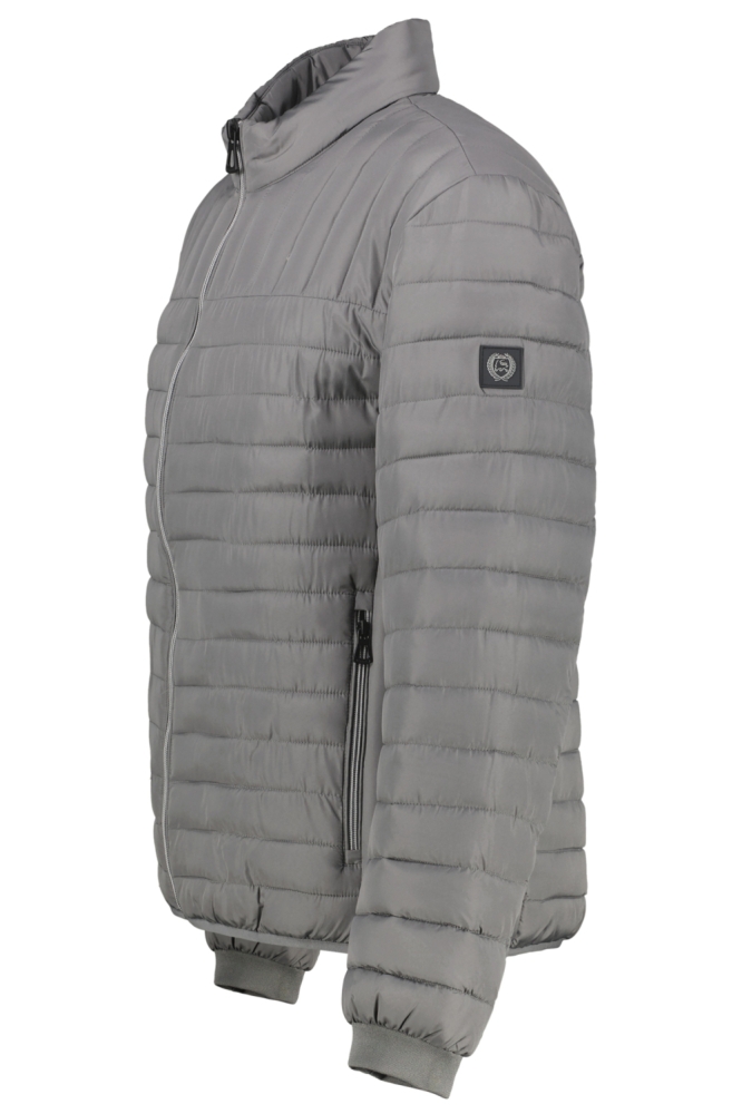 Lerros grijze heren jas | Zijaanzicht