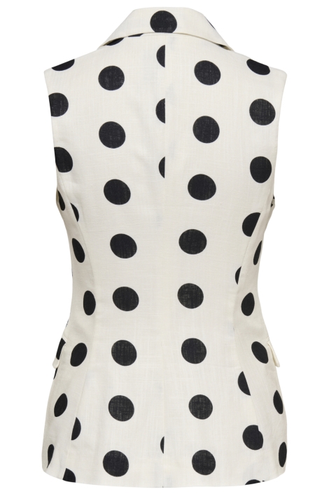 Only witte dames gilet | Achteraanzicht