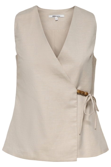 Only beige dames gilet | Vooraanzicht