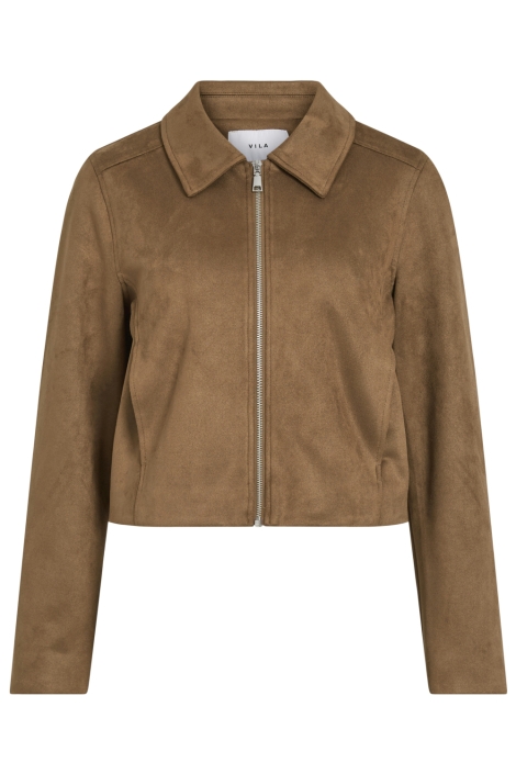 Vila camel dames jas | Vooraanzicht