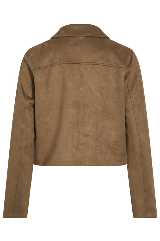 Vila camel dames jas | Achteraanzicht