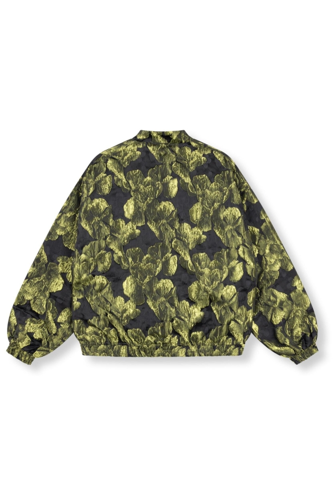 Refined Department groene dames jas | Achteraanzicht