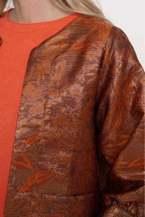 Geisha oranje dames jas | Kleurstaal