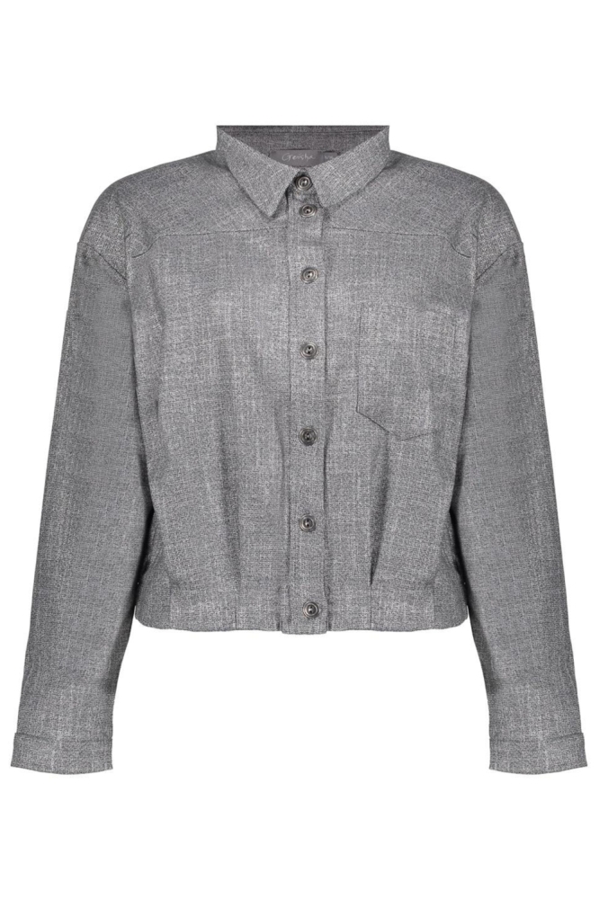 Geisha grijze dames blazer | Vooraanzicht