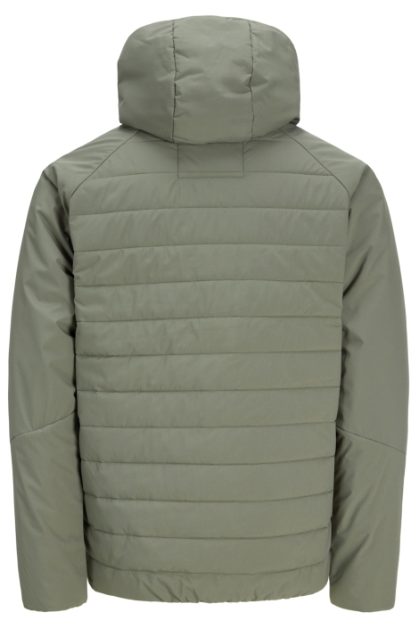 Jack & Jones groene heren jas | Achteraanzicht