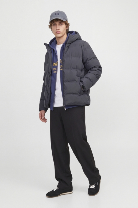 Jack & Jones grijze heren jas | Model
