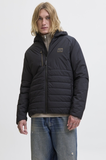 Jack & Jones Jas JJFINN HYBRID JACKET 12279247 BLACK