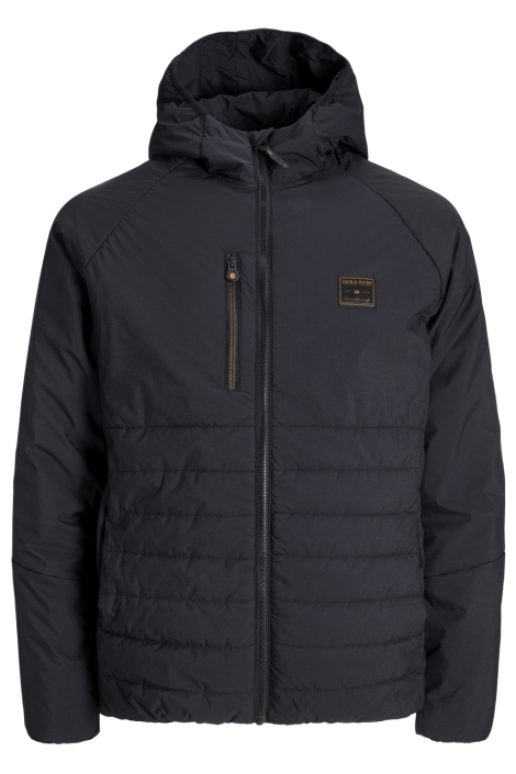 Jack & Jones zwarte heren jas | Vooraanzicht