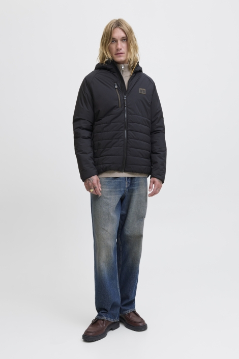 Jack & Jones zwarte heren jas | Model