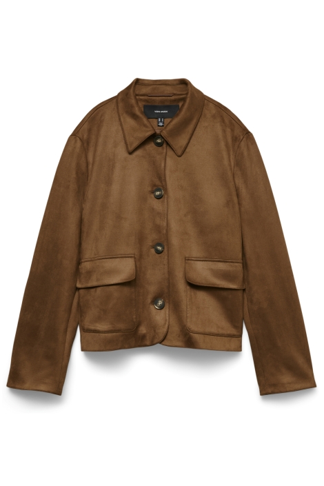 Vero Moda cognac dames jas | Vooraanzicht