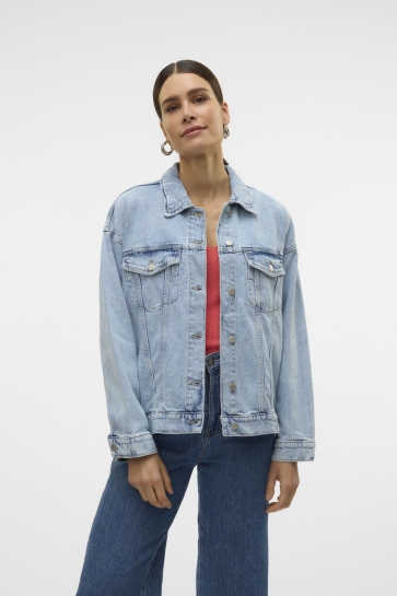 Vero Moda Jas VMTESSA LS OVERSIZE DENIM JACKET GA 10329868 LIGHT BLUE DENI/RA339
