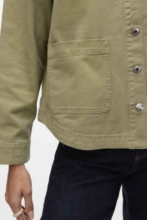 Vero Moda groene dames jas | Close up