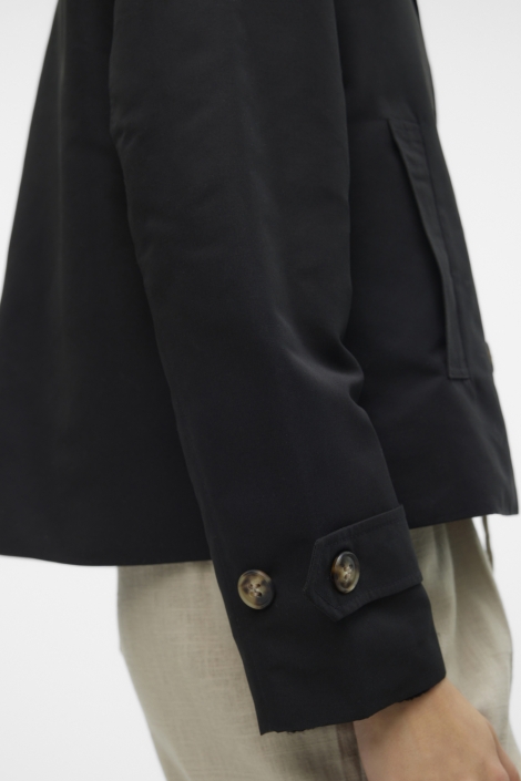 Vero Moda zwarte dames jas | Close up