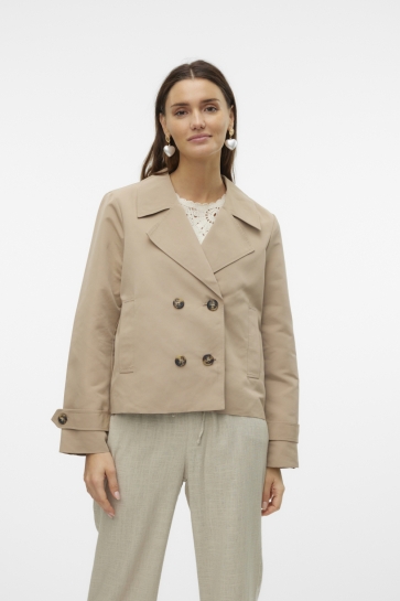 Vero Moda vmchloemia short trenchcoat ga noos Beige