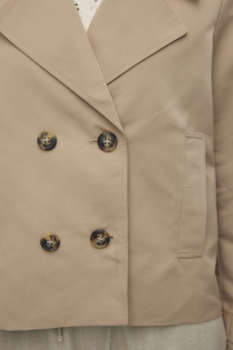 Vero Moda beige dames jas | Close up