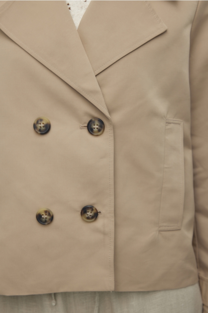 Vero Moda beige dames jas | Close up