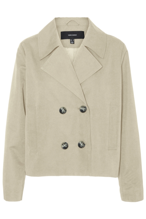 Vero Moda ecru dames jas | Vooraanzicht