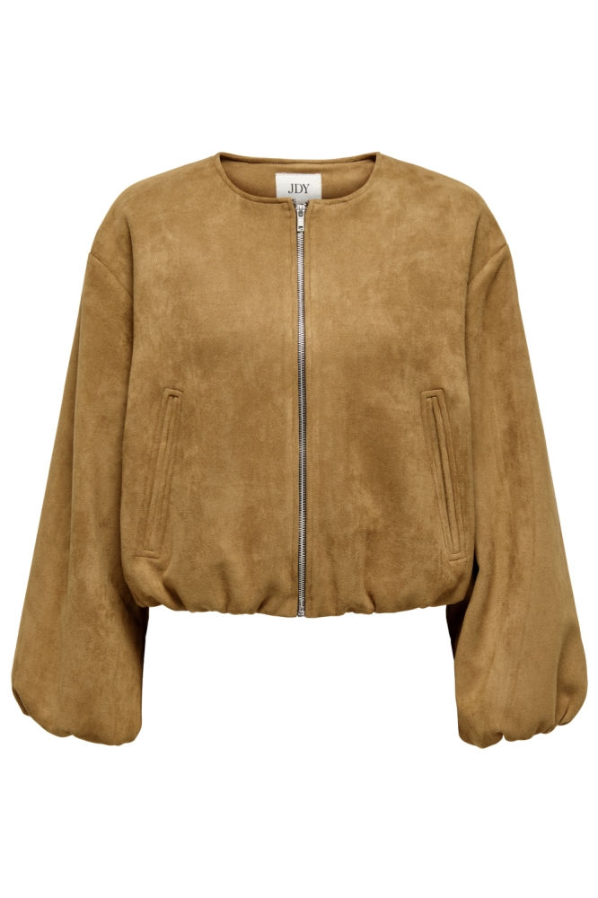 Jacqueline de Yong cognac dames jas | Vooraanzicht