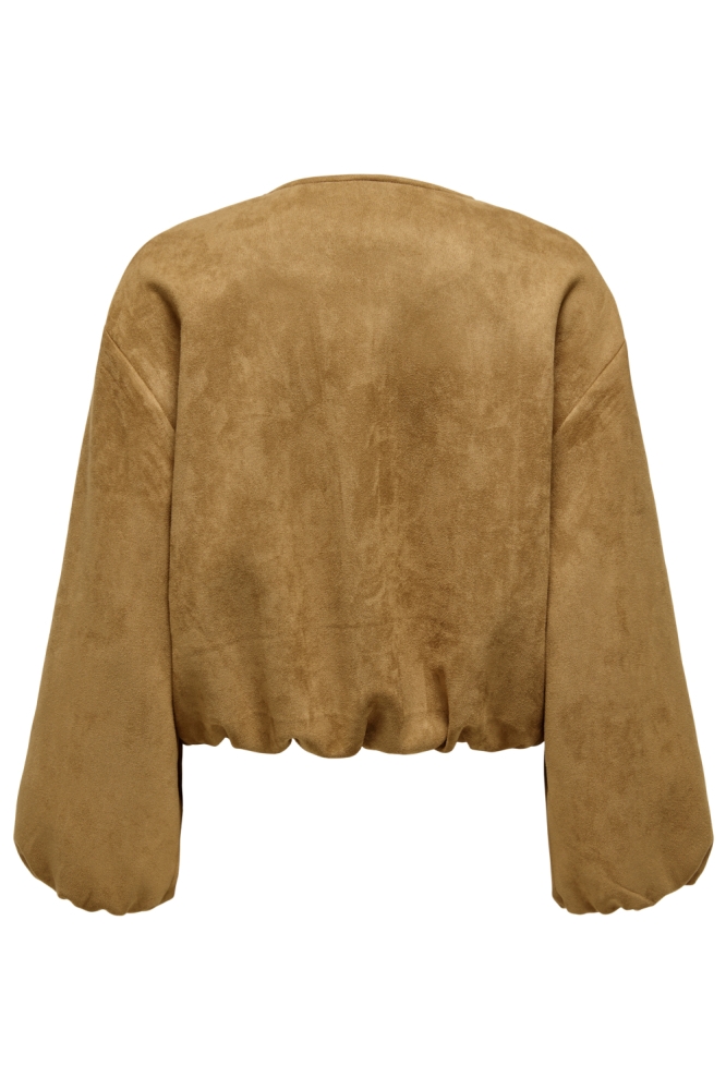 Jacqueline de Yong cognac dames jas | Achteraanzicht