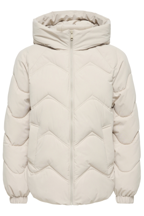 Jacqueline de Yong beige dames jas | Vooraanzicht