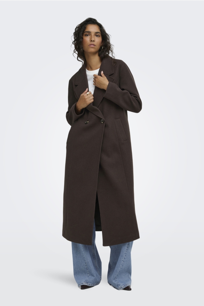 Jacqueline de Yong bruine dames jas | Model