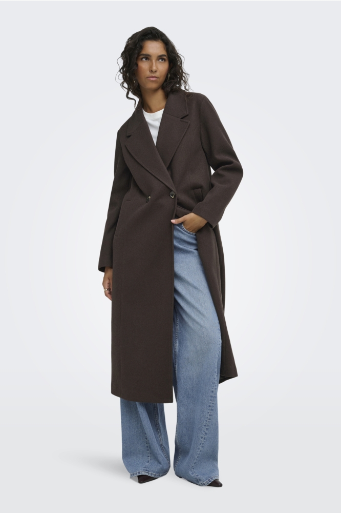 Jacqueline de Yong bruine dames jas | Model