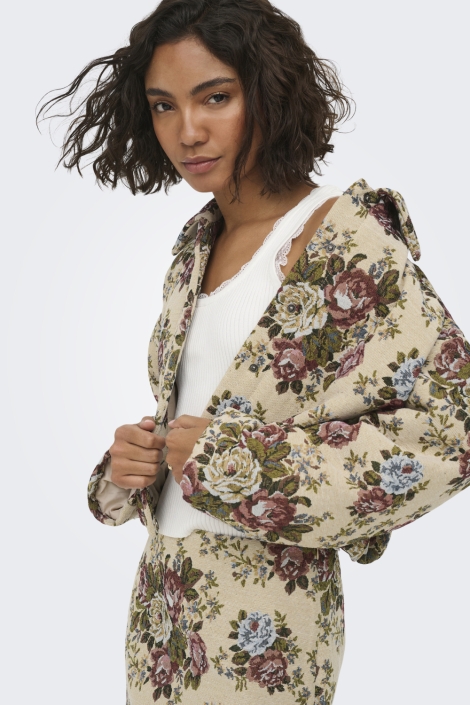 Jacqueline de Yong ecru dames jas |