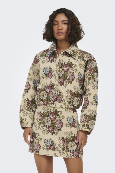 Jacqueline de Yong ecru dames jas |