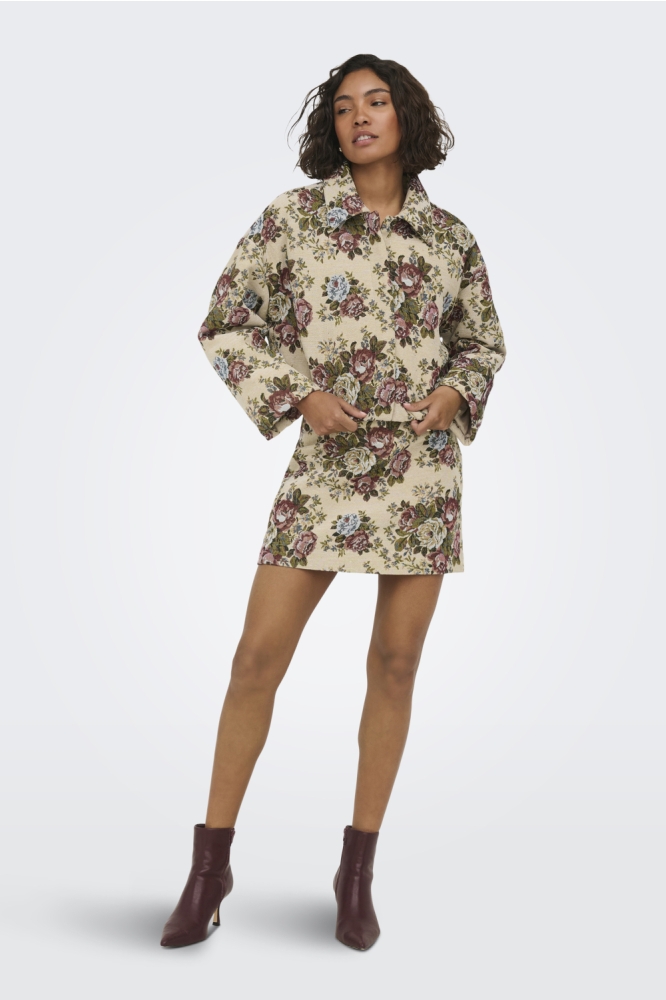Jacqueline de Yong ecru dames jas |
