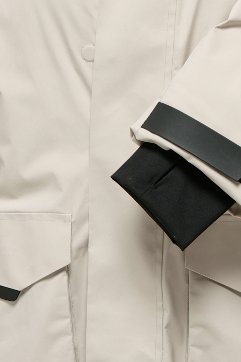 Only & Sons beige heren jas | Close up