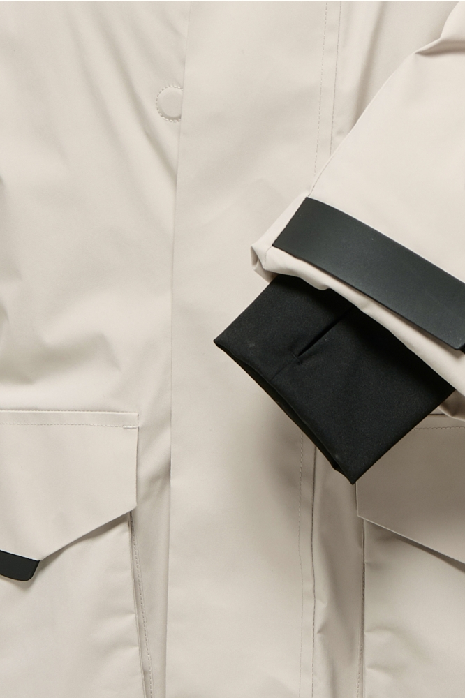 Only & Sons beige heren jas | Close up