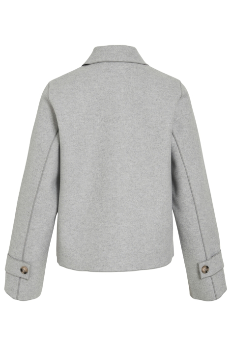 Vila grijze dames jas | Achteraanzicht