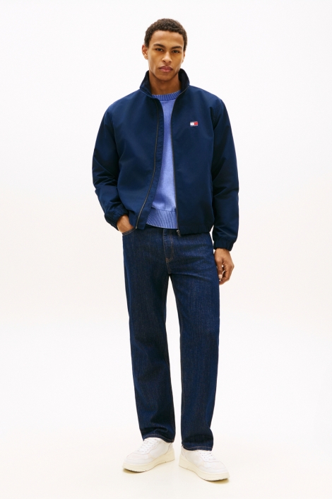 Tommy Jeans blauwe heren jas | Model